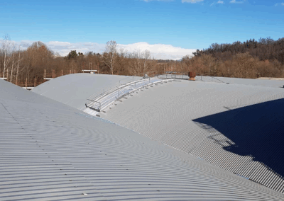 Rifacimento coperture curve di 3 capannoni